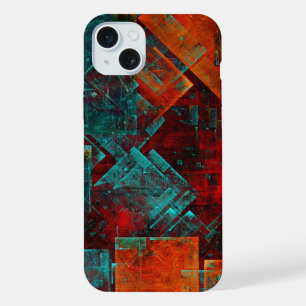 Abstract Modern Colourful Cool Artistic Pattern iPhone 15 Plus Case