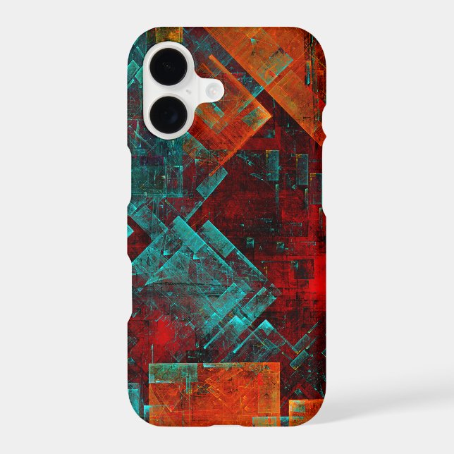 Abstract Modern Colourful Cool Artistic Pattern iPhone Case (Back)