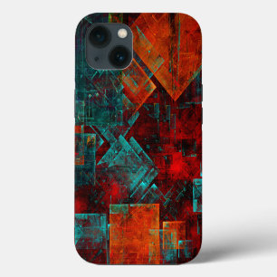 Abstract Modern Colourful Cool Artistic Pattern iPhone 13 Case