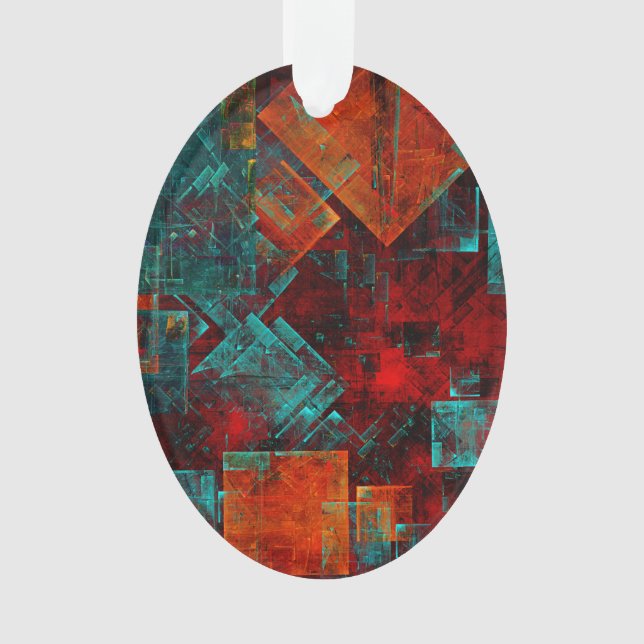 Abstract Modern Colourful Cool Artistic Pattern Ornament (Front)