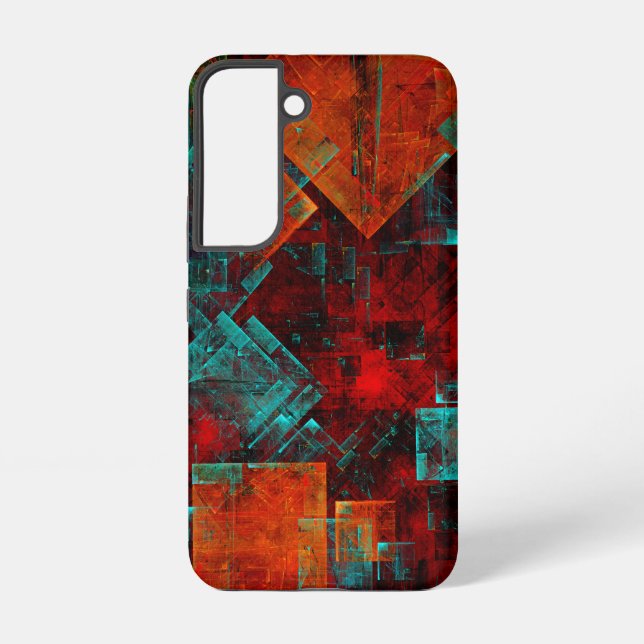 Abstract Modern Colourful Cool Artistic Pattern Samsung Galaxy S22 Case (Back)