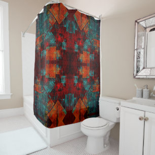 Abstract Modern Colourful Cool Artistic Pattern Shower Curtain