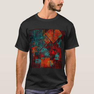 Abstract Modern Colourful Cool Artistic Pattern T-Shirt