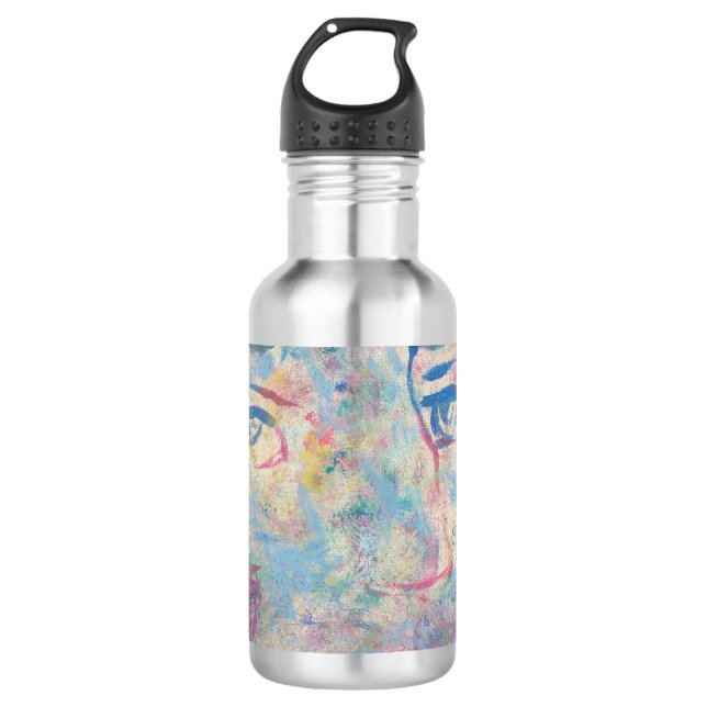 Abstract Modern Colourful "Fancy" Water Bottle (Front)