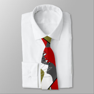 Abstract, Modern, Creative, Applique Tie
