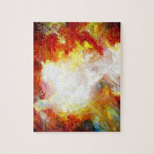 Abstract Modern Creative Painting Illustration Jigsaw Puzzle