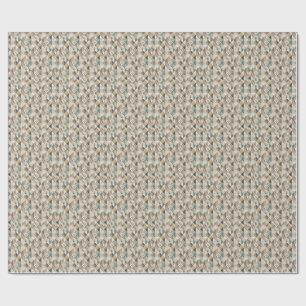 Abstract Modern Cubist Geometric Triangle Pattern Wrapping Paper