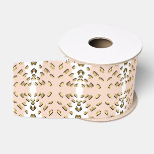 Abstract Modern Earthy Terracotta Boho Grosgrain Ribbon