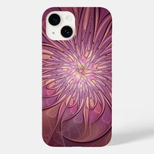 Abstract Modern Floral Fractal Art Berry Colours Case-Mate iPhone 14 Case