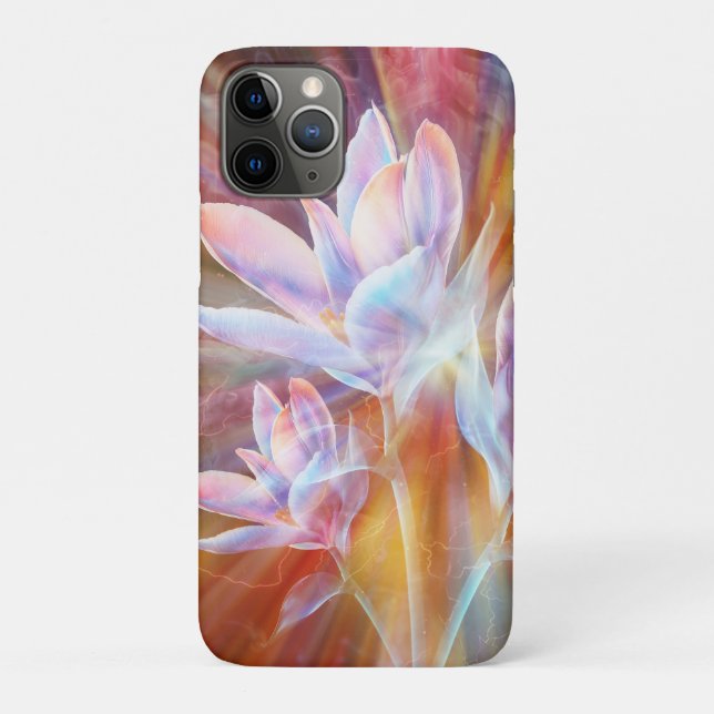 Abstract Modern Flowers artwork Case-Mate iPhone Case (Back)