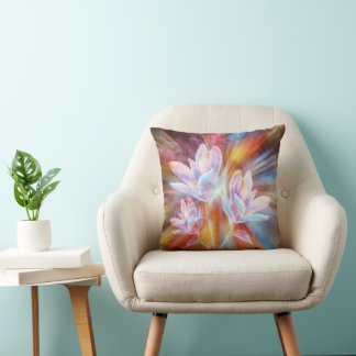 Abstract Modern Flowers artwork Cushion