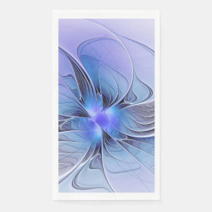 Abstract Modern Fractal Art Lavender Blue Napkin