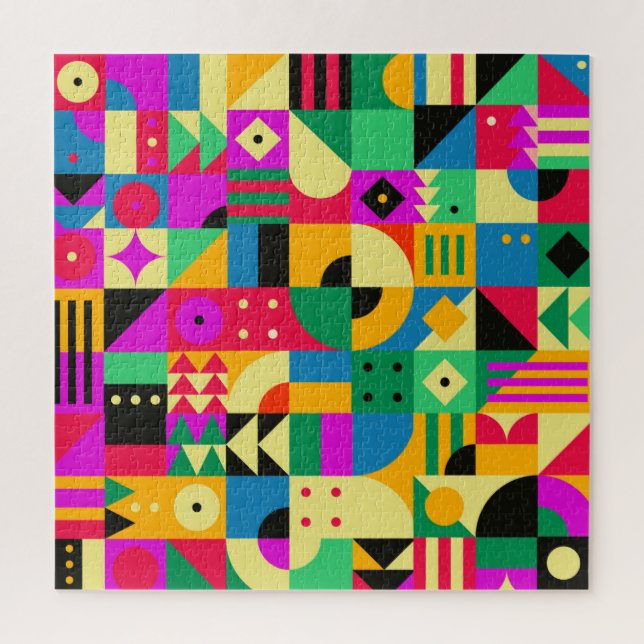 Abstract Modern Garden Jigsaw Puzzle (Vertical)