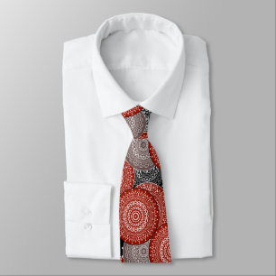 Abstract modern geometrcal circles round shapes ma tie