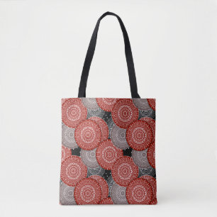 Abstract modern geometrcal circles round shapes ma tote bag
