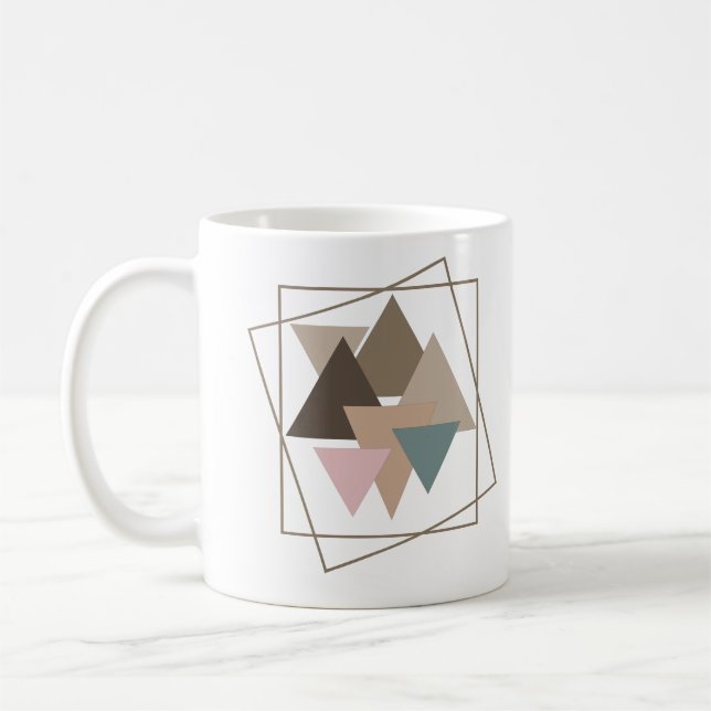 Abstract modern geometric art coffee mug (Left)