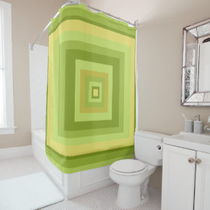 Abstract modern geometric art shower curtain