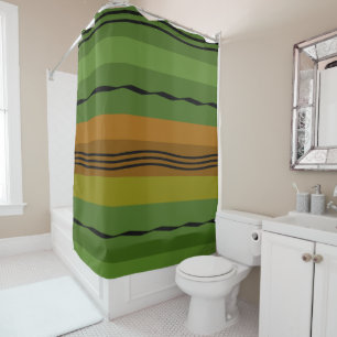 Abstract Modern geometric art Shower Curtain