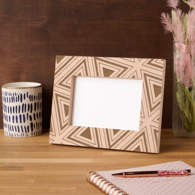 Abstract Modern Geometric Elegant Classy Masculine Etched Frames (Left)