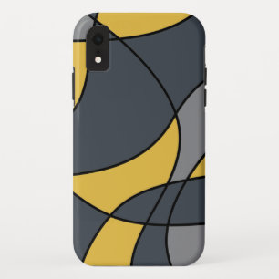 Abstract, modern, geometric, trendy pattern iPhone XR case