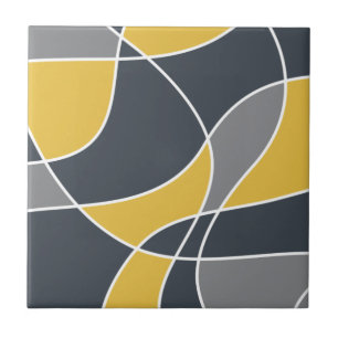 Abstract, modern, geometric, trendy pattern ceramic tile
