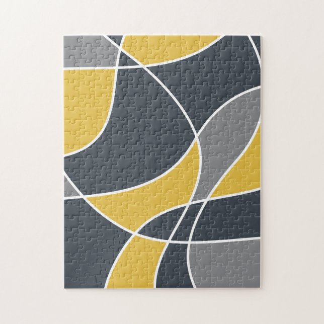 Abstract, modern, geometric, trendy pattern jigsaw puzzle (Vertical)