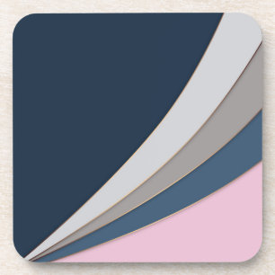 Abstract modern geometrical simple print coaster