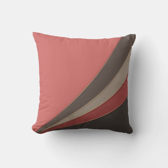 Abstract modern geometrical simple print cushion (Front)