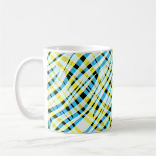 Abstract modern geometrical striped bright summer coffee mug