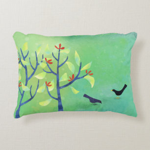 Abstract Modern Green Decorative Cushion