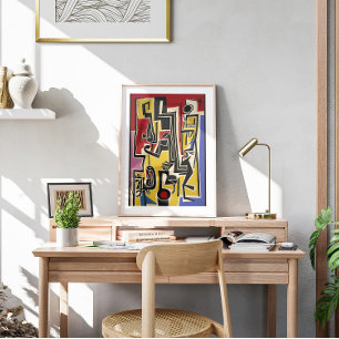 Abstract Modern Jazz Wall Art