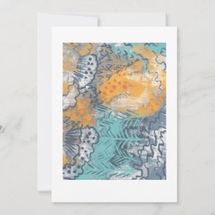 abstract  modern landscape invitation