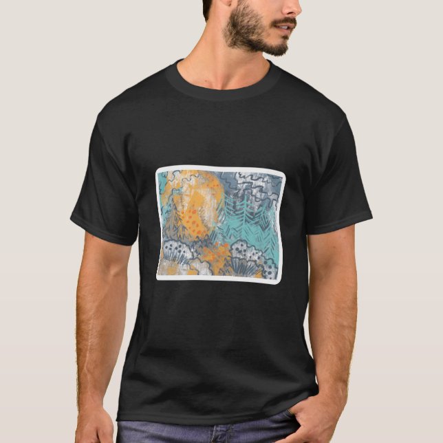 abstract  modern landscape  T-Shirt (Front)