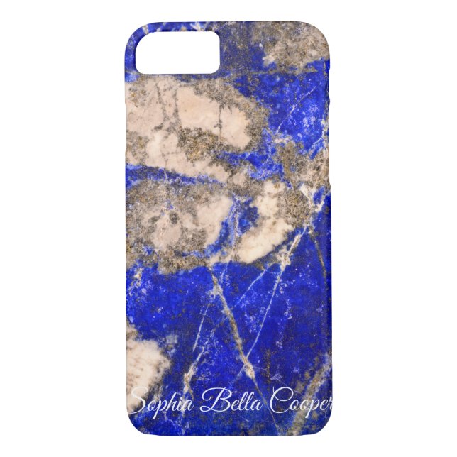 Abstract modern Lapis Lazuli Blue Granite marble  Case-Mate iPhone Case (Back)
