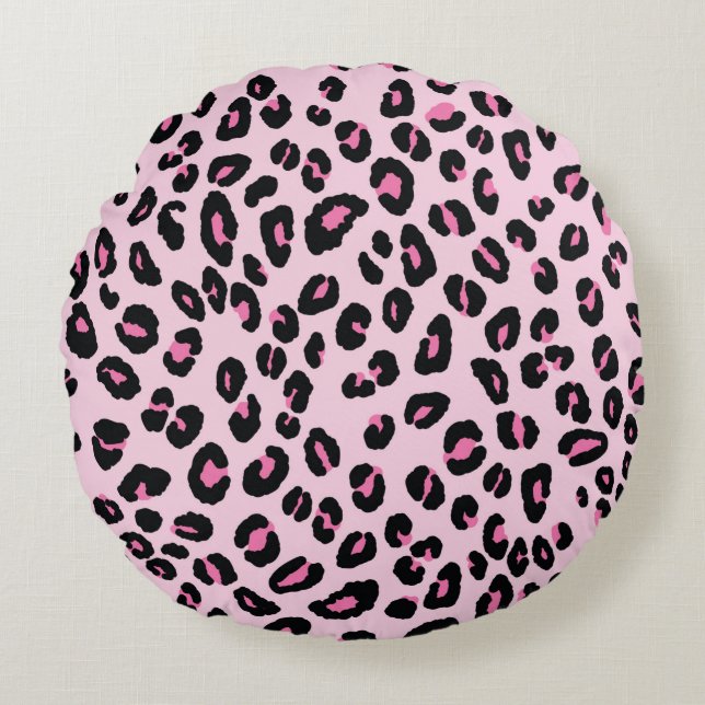 Abstract modern leopard seamless pattern. Animals  Round Cushion (Front)