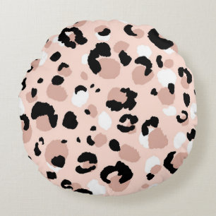 Abstract modern leopard seamless pattern. Animals Round Cushion