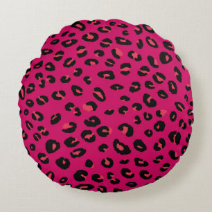 Abstract modern leopard seamless pattern. Animals  Round Cushion