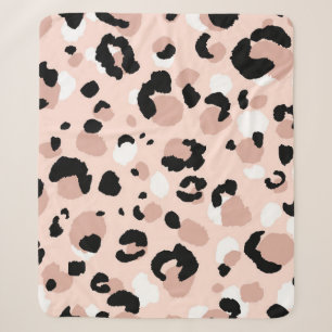 Abstract modern leopard seamless pattern. Animals  Sherpa Blanket
