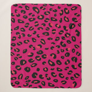 Abstract modern leopard seamless pattern. Animals  Sherpa Blanket