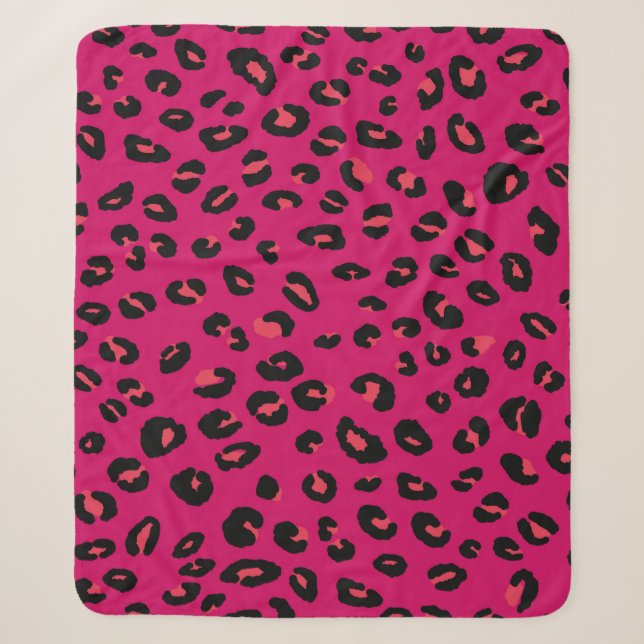 Abstract modern leopard seamless pattern. Animals  Sherpa Blanket (Front)