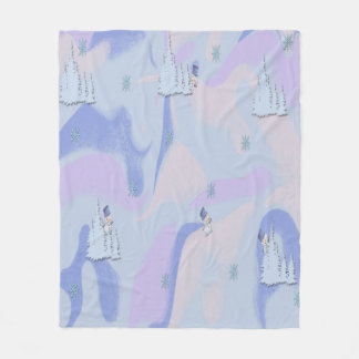 Abstract Modern Liquid Art Christmas Fleece Blanket