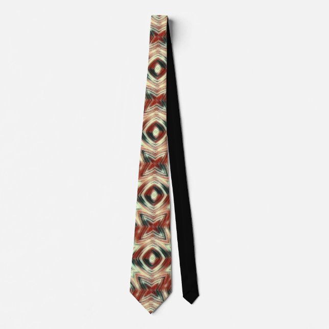 Abstract modern liquid modern liquify waves brown tie (Front)