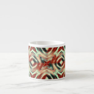 Abstract modern liquid modern waves print pattern espresso cup