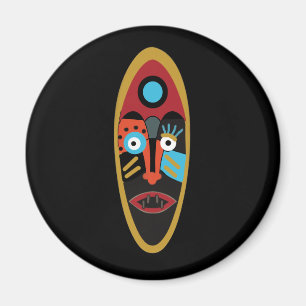 abstract modern mask magnet