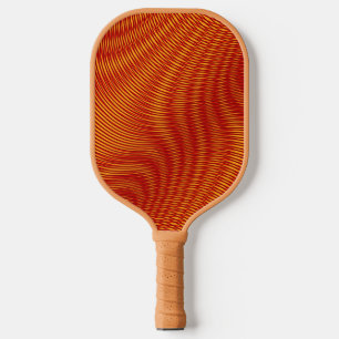  Abstract Modern Melted Copper Moiré Effect Custom Pickleball Paddle
