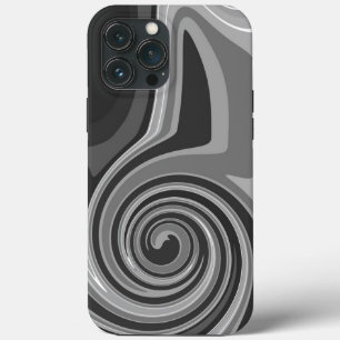 Abstract Modern Monotone Cool Inspirivity Grey iPhone 13 Pro Max Case