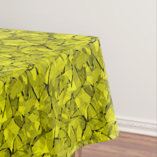 Abstract modern mosaic crystal tile pattern print tablecloth
