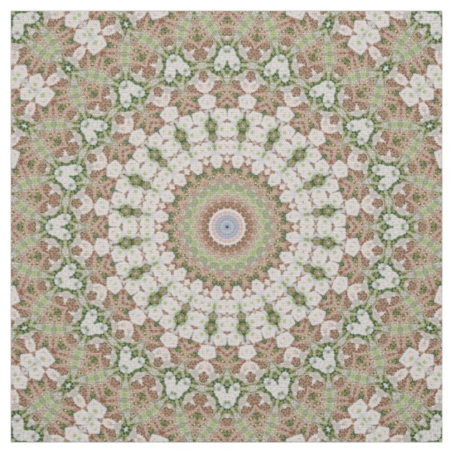 Abstract modern mosaic kaleidoscopic tile pattern fabric (Swatch)