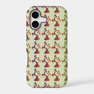 Abstract Modern Multicolor Tulip Floral design