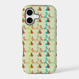 Abstract Modern Multicolor Tulip Floral pattern